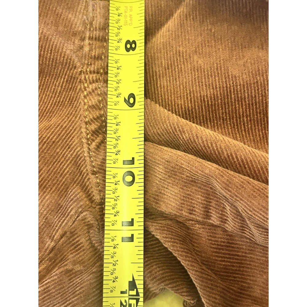 Loft Palmer Wide Leg Women's Pants Size 4 Tan Brown Corduroy High Rise Stretch - Picture 5 of 9